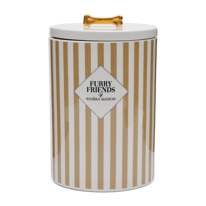 Riviera Maison Furry Friends Dog Food Storage Jar kutyaeledel tartó