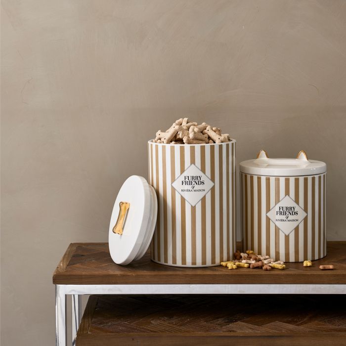 Riviera Maison Furry Friends Dog Food Storage Jar kutyaeledel tartó