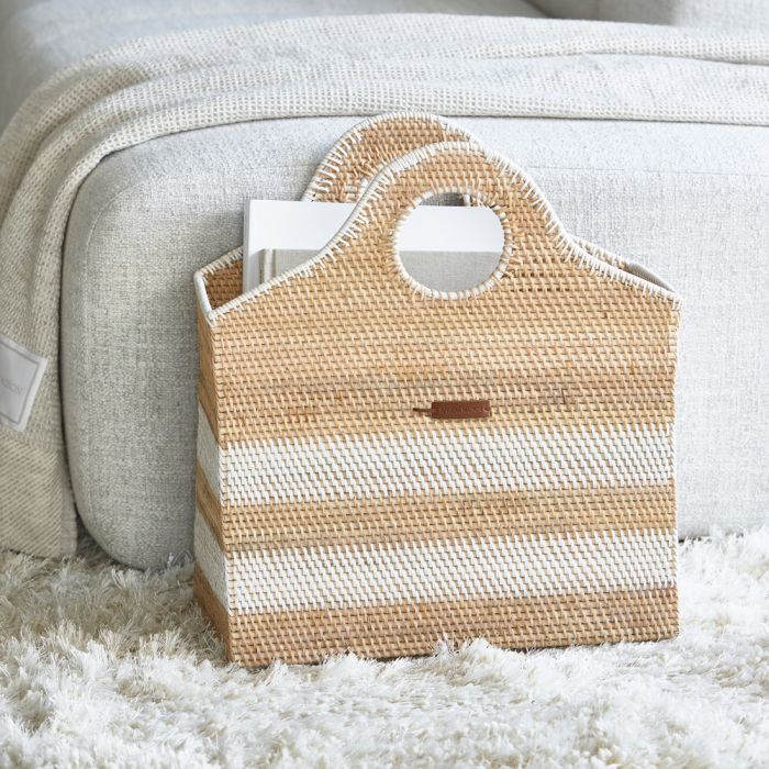 Riviera Maison Crystal Bay Magazine Holder újságtartó kicsi