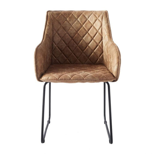 Riviéra Maison Frisco Drive Dining Armchair (camel)