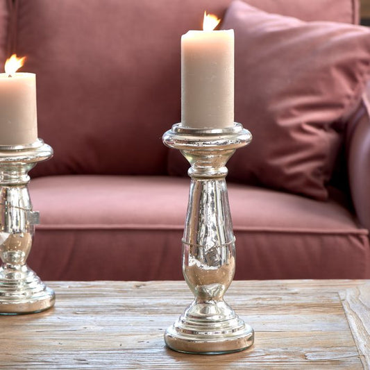 Riviera Maison Edgartown Candle Holder Silver L