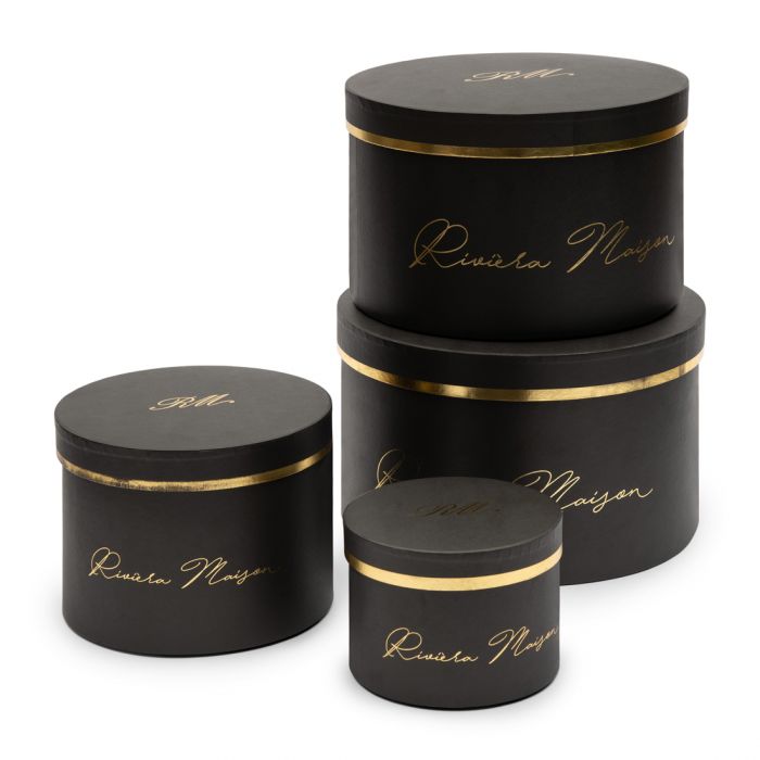 Riviera Maison RM Giftbox black Set of 4 pieces