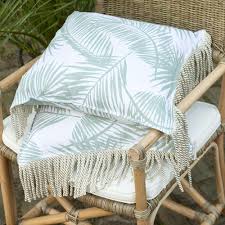 Riviera Maison  Tropical Palm Leaf Pillow  díszpárna