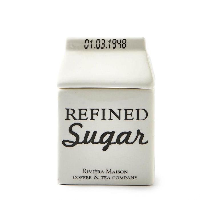 Riviera Maison Carton Jar Sugar, cukortartó