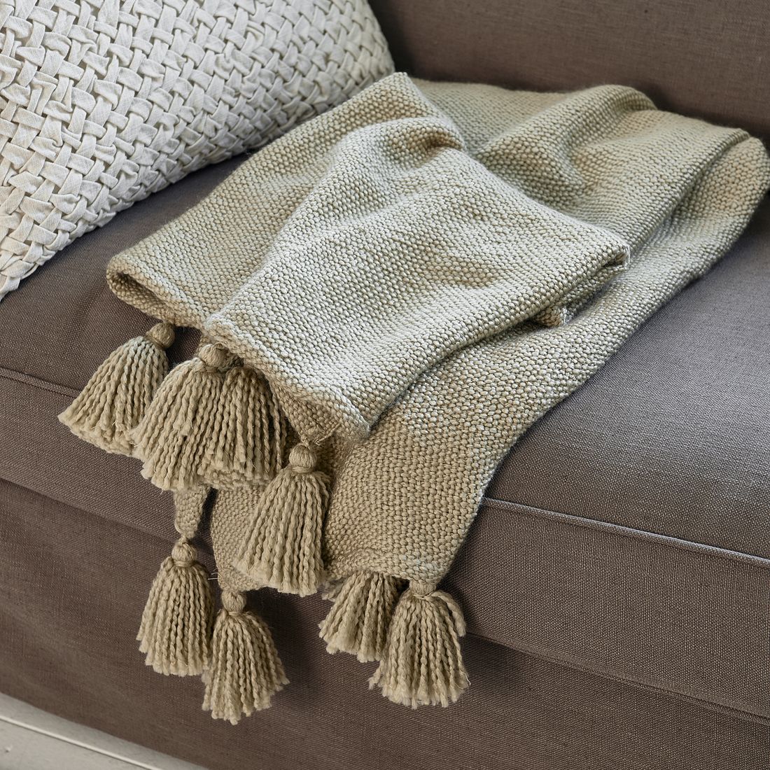 Riviera Maison Fleurs Tassle Throw 170x130cm