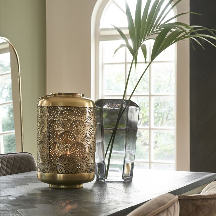 Riviera Maison Midnight Hexagon Vase grey