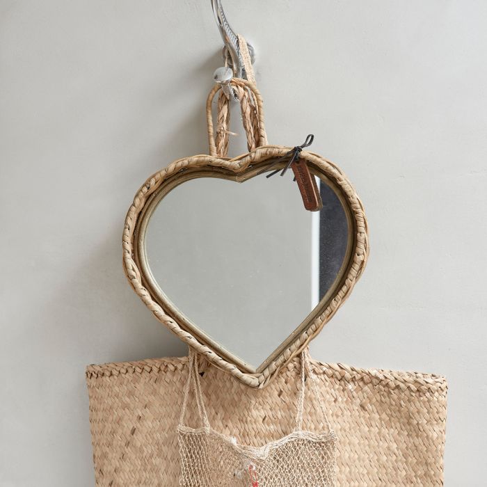 Riviera Maison Rustic Rattan Heart Mirror /tükör