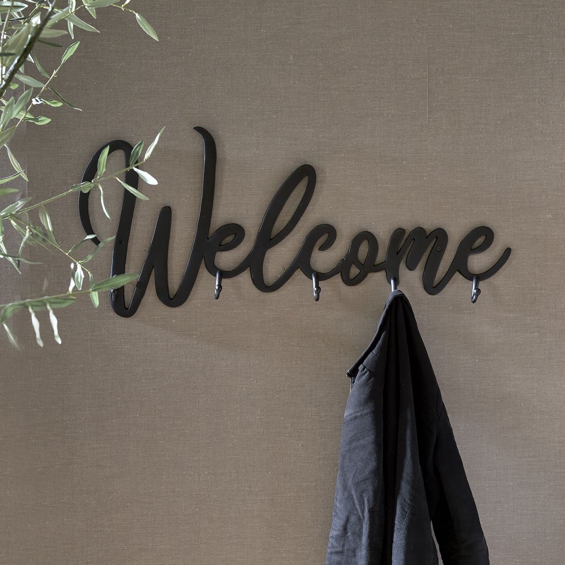 Riviera Maison Welcome Coatrack black