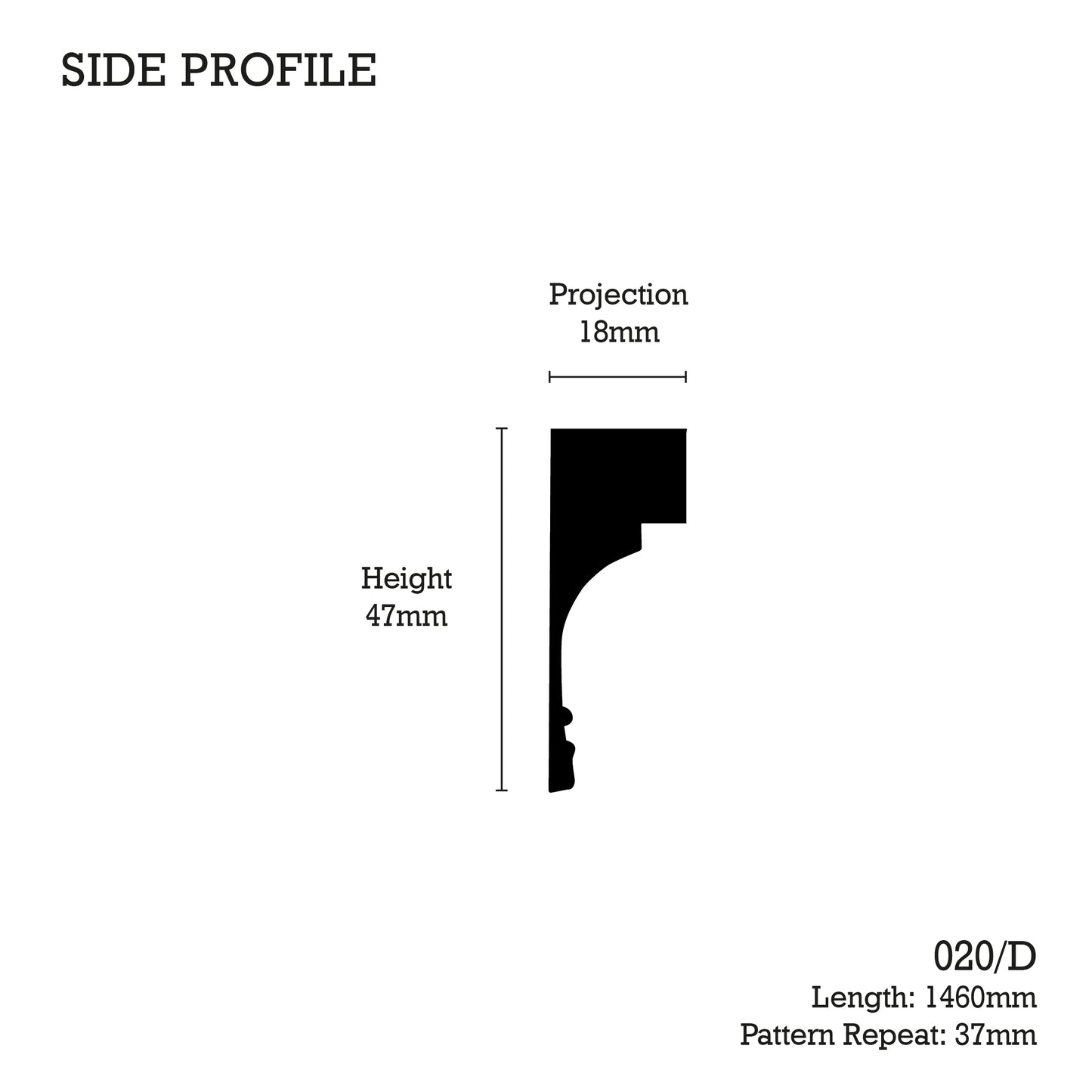 020/D Gothic Arch & Dentil Moulding