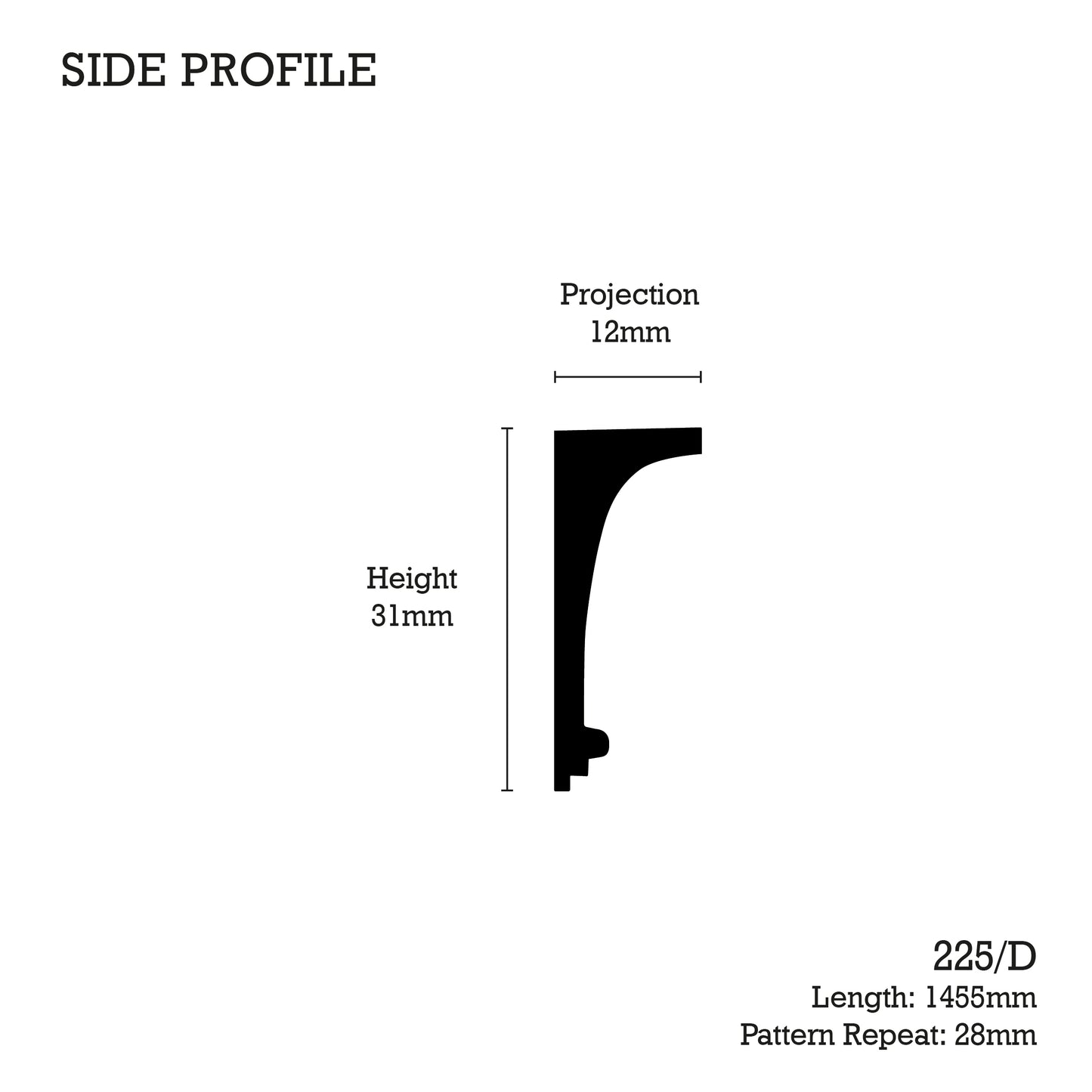 225/D Fine Gothic Arch Moulding