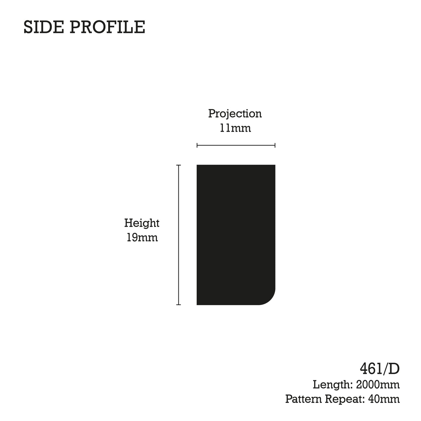 461/D Large Dentil Detail Moulding