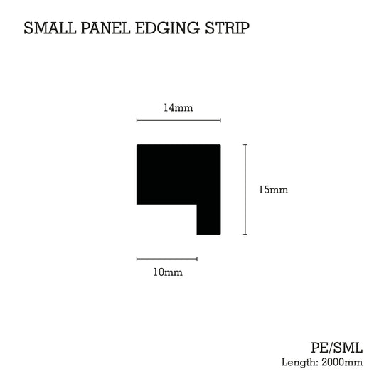 PE/SML Small Edging Strip (For Reeded Panels)