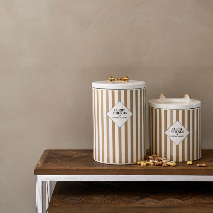 Riviera Maison Furry Friends Dog Food Storage Jar kutyaeledel tartó