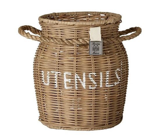 Riviera Maison Rustic Rattan Utensils pot - evőeszköz tartó