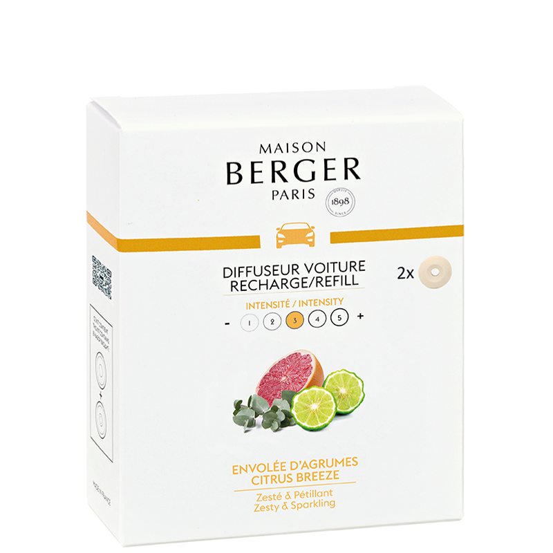 Maison Berger Car Diffuser Citrus Breeze utántöltő