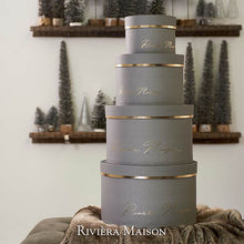 Kép betöltése a galériamegjelenítőbe: Riviera Maison Christmas GiftBox grey S/4

