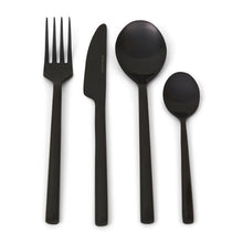 Kép betöltése a galériamegjelenítőbe: Riviera Maison Loft cutlery fekete evőeszköz készlet
