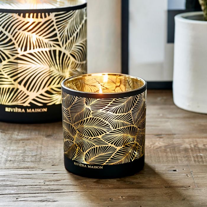 Riviéra Maison Palm Leaves Hurricane M mécsestartó