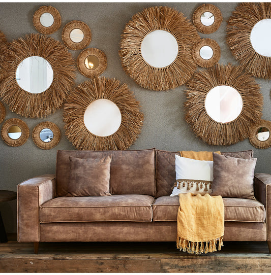 Riviera Maison South Cay Raffia Mirror tükör