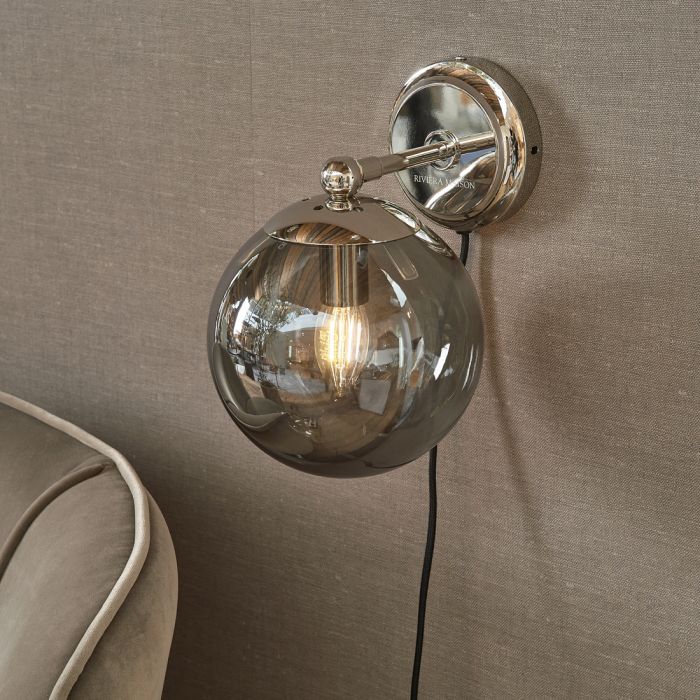 Riviera Maison Lille Wall Lamp grey smoke