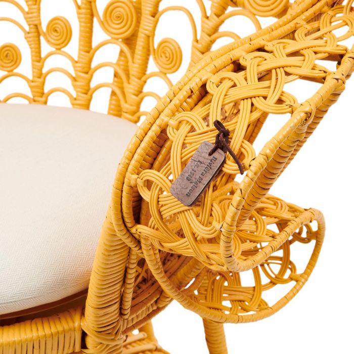 Riviera Maison Greenport Peacock Chair Yellow pávaszék