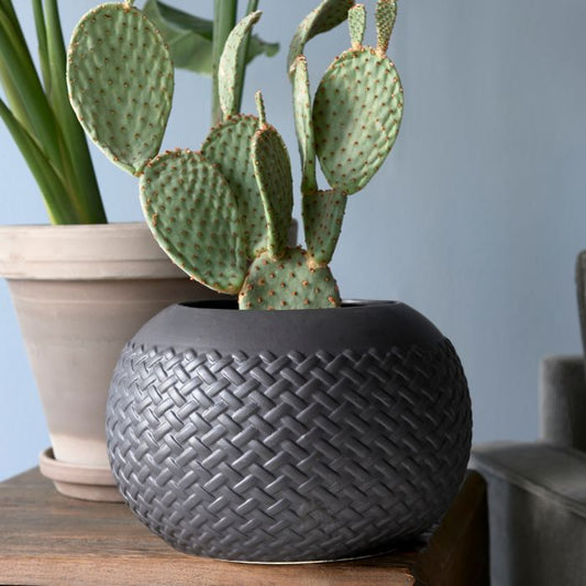 Riviera Maison Braided Planter black S