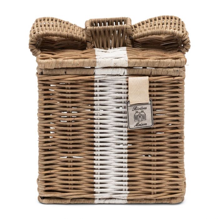 Riviera Maison rattan Lovely Bow Tissue Box