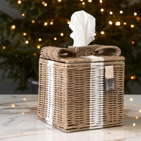 Riviera Maison rattan Lovely Bow Tissue Box