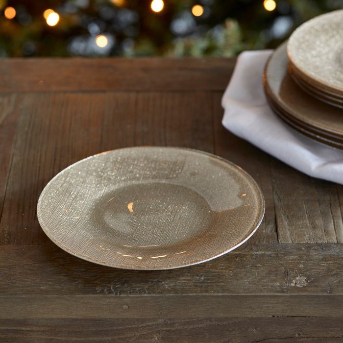 Riviera Maison Sparkling Gold Breakfast Plate