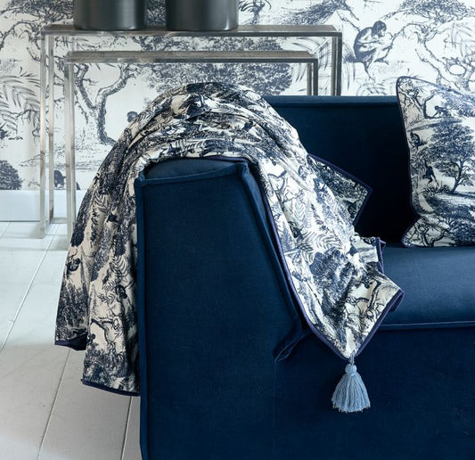 Riviera Maison Toile mintás pléd